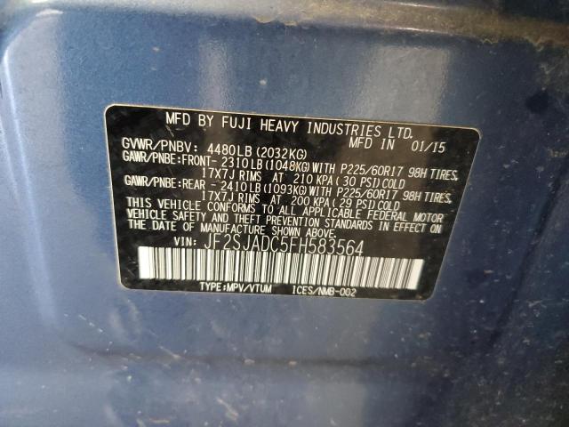 2015 SUBARU FORESTER 2.5I PREMIUM JF2SJADC5FH583564