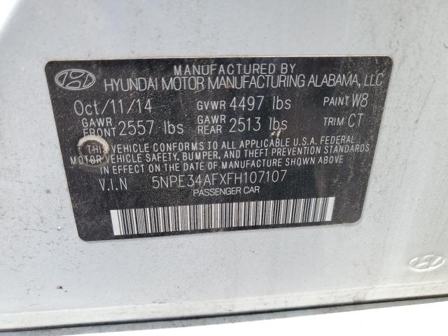 2015 HYUNDAI SONATA SPORT 5NPE34AFXFH107107