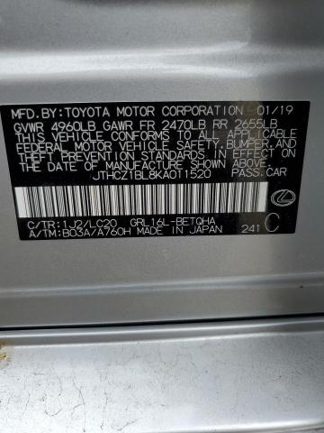 2019 LEXUS GS 350 BASE JTHCZ1BL8KA011520