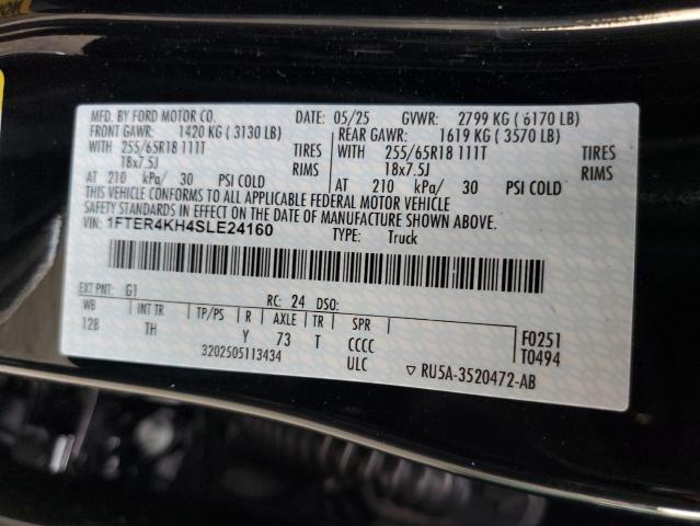 2025 FORD RANGER LAR 1FTER4KH4SLE24160