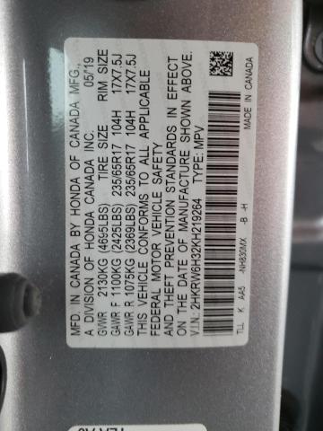 2019 HONDA CR-V LX 2HKRW6H32KH219264