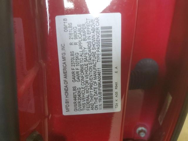 2019 ACURA TLX TECHNOLOGY 19UUB1F69KA004611
