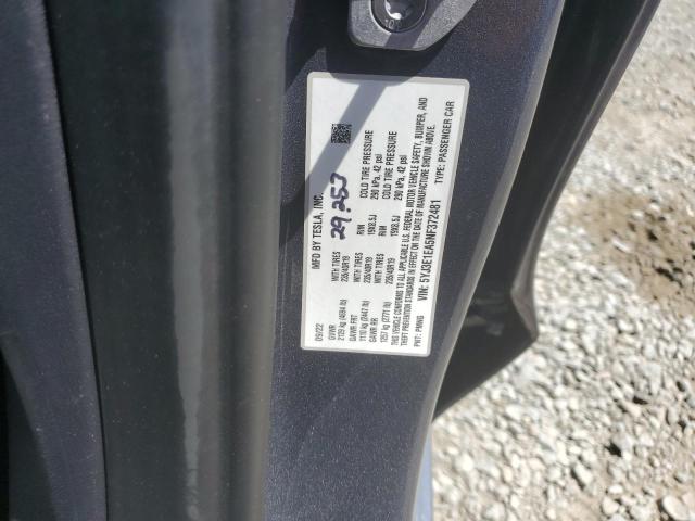 2022 TESLA MODEL 3 5YJ3E1EA5NF372481