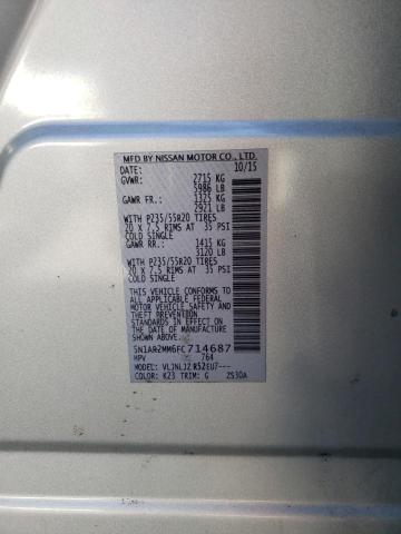 2015 NISSAN PATHFINDER 5N1AR2MM6FC714687