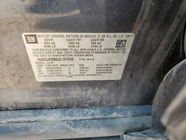 2018 CHEVROLET TRAX LS 3GNCJKSB6JL157936