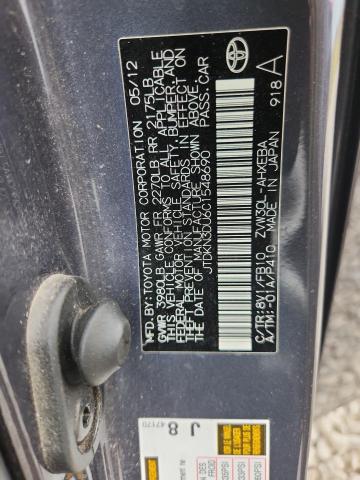 2012 TOYOTA PRIUS - JTDKN3DU6C1548690