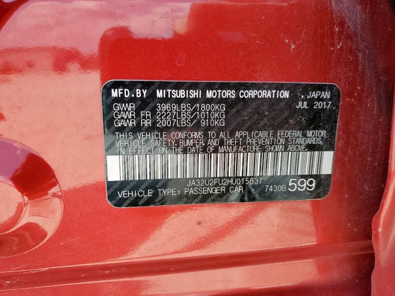 2017 MITSUBISHI LANCER ES JA32U2FU2HU015637