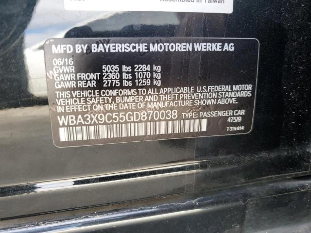 2016 BMW 335 XIGT WBA3X9C55GD870038