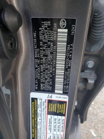 2015 TOYOTA CAMRY LE - 4T1BF1FK8FU056139