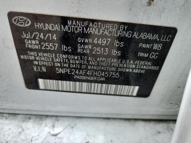2015 HYUNDAI SONATA SE 5NPE24AF4FH045755
