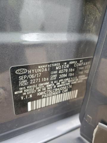 2017 HYUNDAI IONIQ SEL KMHC75LC9HU056174
