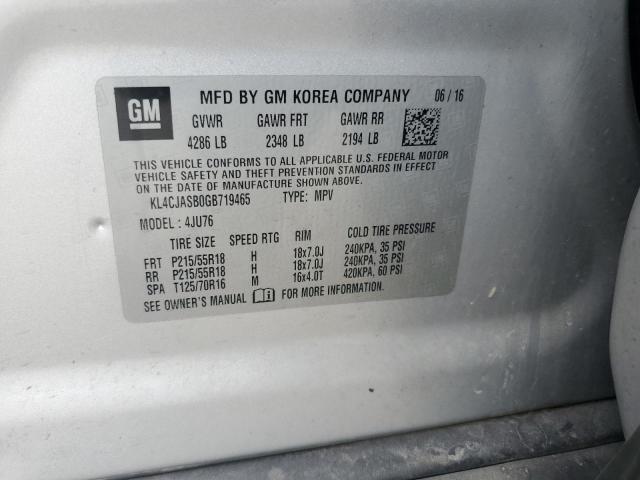 2016 BUICK ENCORE KL4CJASB0GB719465
