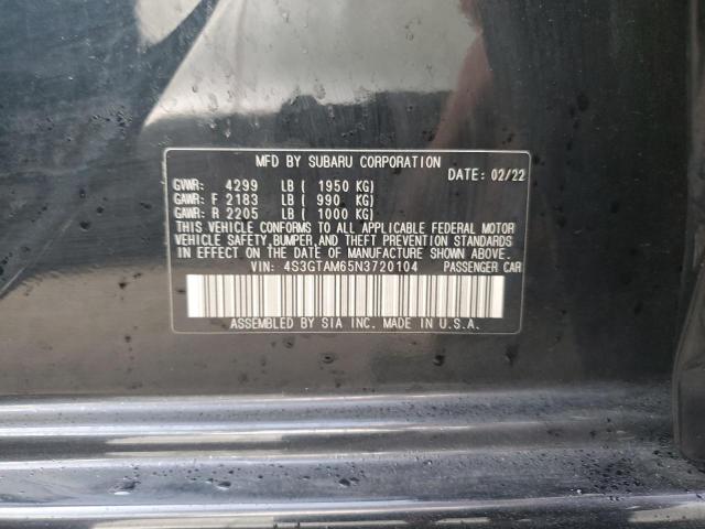 2022 SUBARU IMPREZA SP 4S3GTAM65N3720104