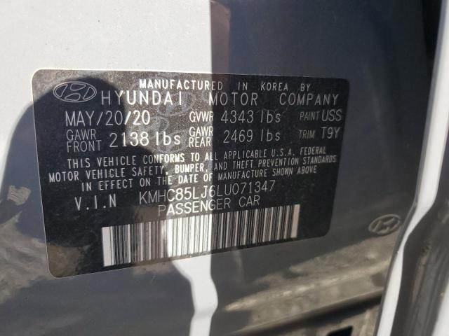 2020 HYUNDAI IONIQ LIMITED KMHC85LJ6LU071347