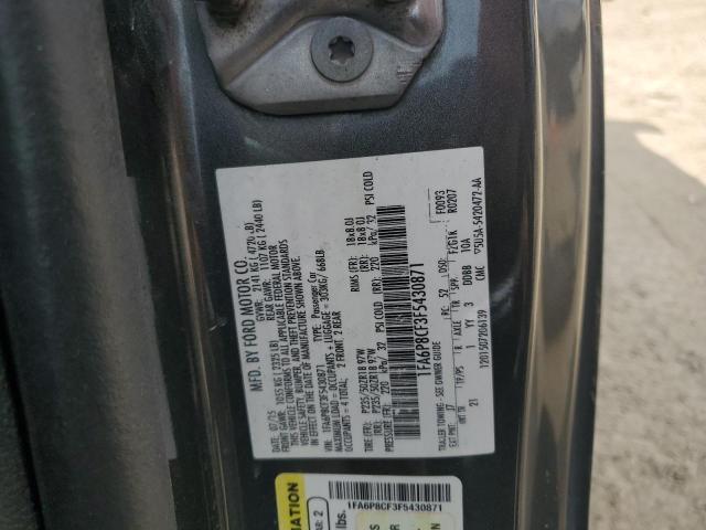 2015 FORD MUSTANG GT 1FA6P8CF3F5430871