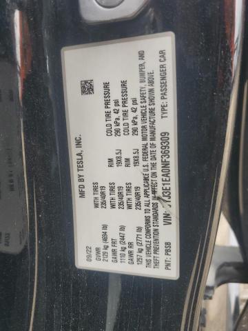 2022 TESLA MODEL 3 - 5YJ3E1EA0NF369309