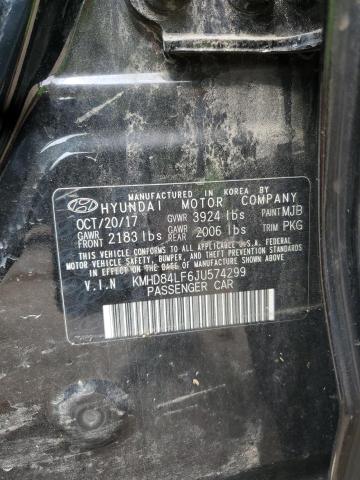 2018 HYUNDAI ELANTRA SE KMHD84LF6JU574299