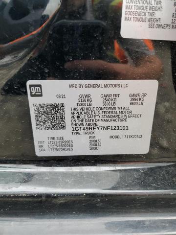 2022 GMC SIERRA K25 1GT49REY7NF123101