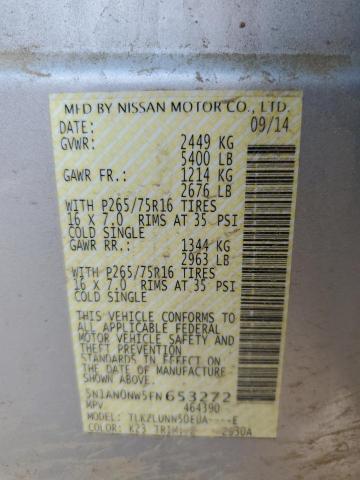 2015 NISSAN XTERRA X 5N1AN0NW5FN653272
