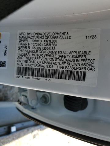 2024 HONDA ACCORD EX 1HGCY1F35RA019326