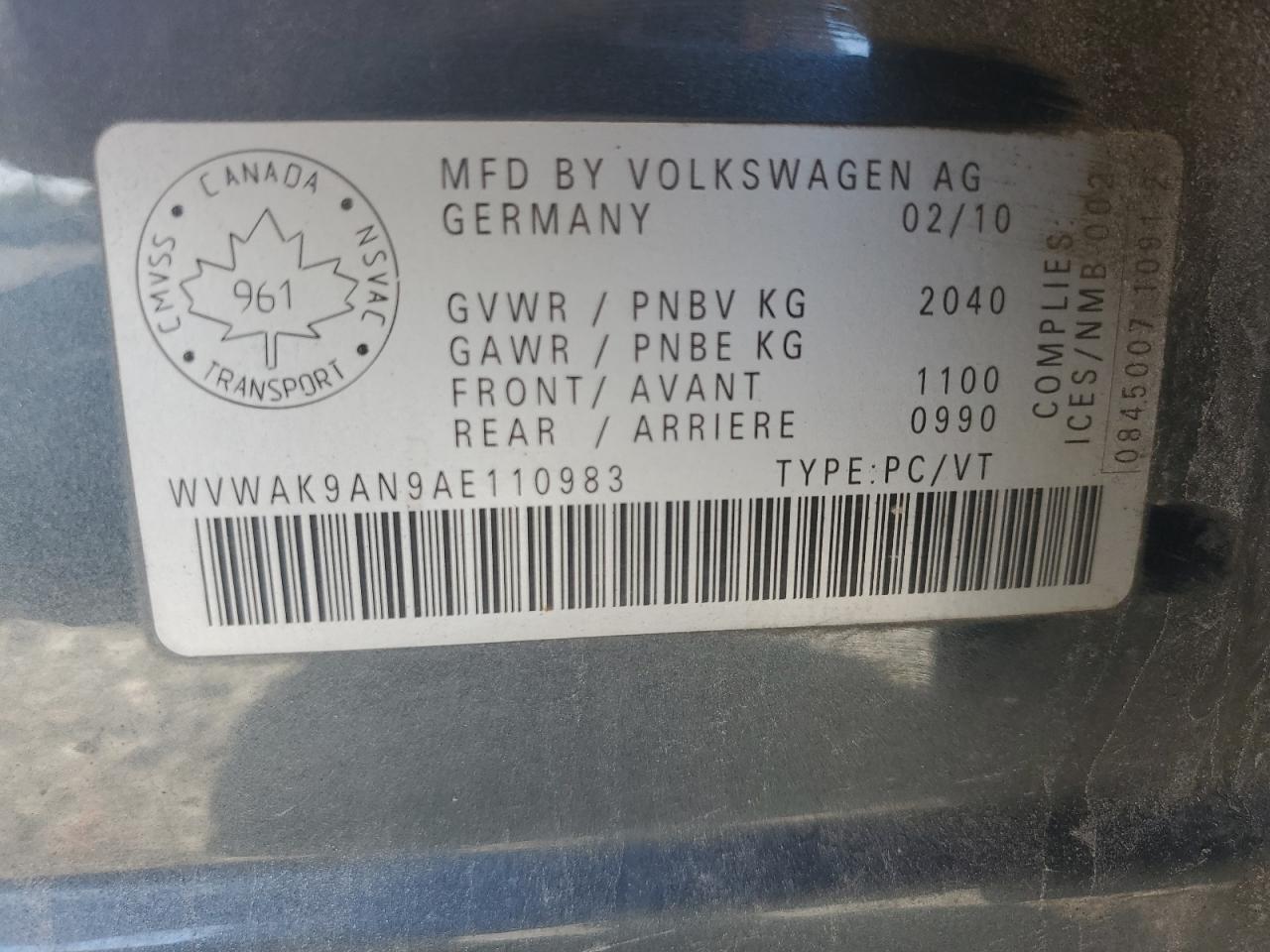 VOLKSWAGEN PASSAT 2.0T