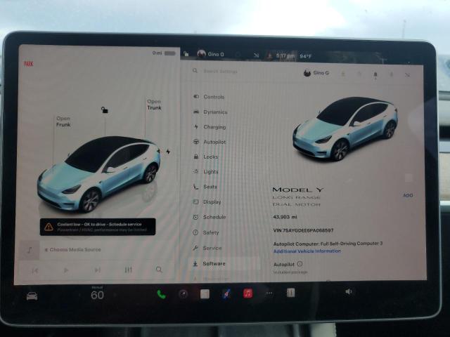 2023 TESLA MODEL Y - 7SAYGDEE6PA068597