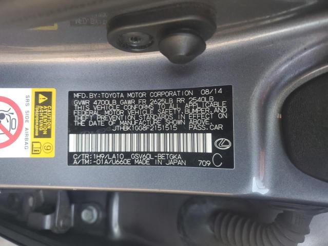 2015 LEXUS ES 350 JTHBK1GG8F2151515