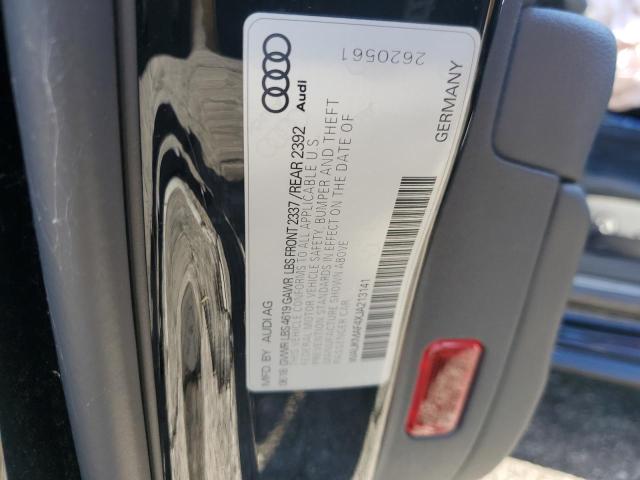 2018 AUDI A4 PREMIUM WAUKMAF4XJA213141
