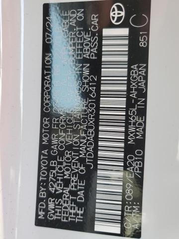2024 TOYOTA PRIUS LE JTDADABUXR3016412