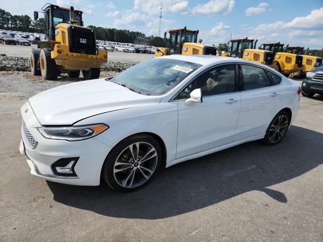 FORD FUSION TIT 2019 white  gas 3FA6P0D99KR241952 photo #1