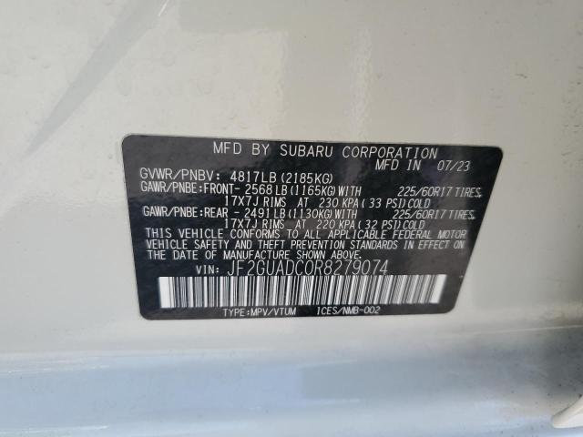 2024 SUBARU CROSSTREK - JF2GUADC0R8279074