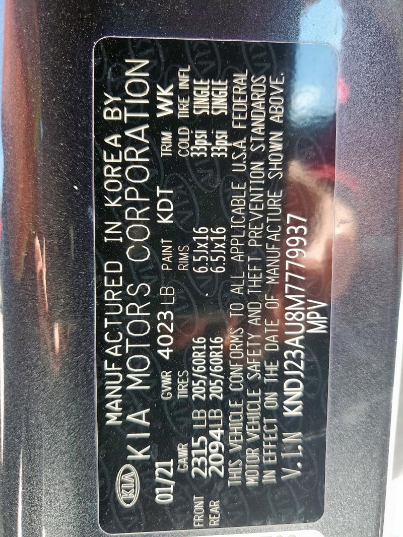 2021 KIA SOUL LX KNDJ23AU8M7779937