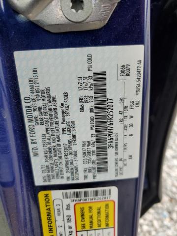 2015 FORD FUSION SE 3FA6P0H76FR252017