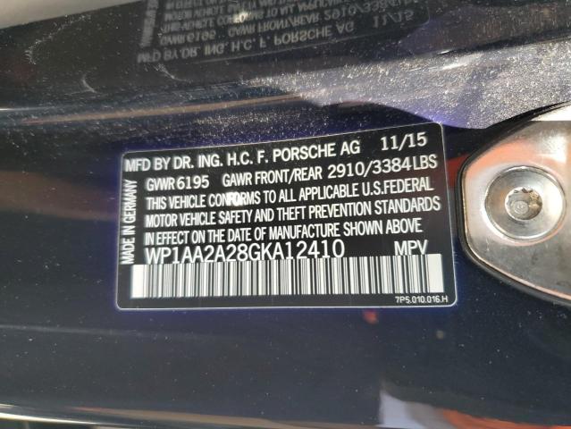 2016 PORSCHE CAYENNE WP1AA2A28GKA12410