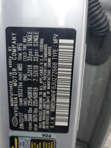 2018 HYUNDAI SANTA FE S KM8SM4HF8JU272668