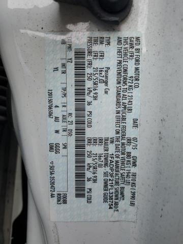 2015 FORD FOCUS SE 1FADP3F21FL338754