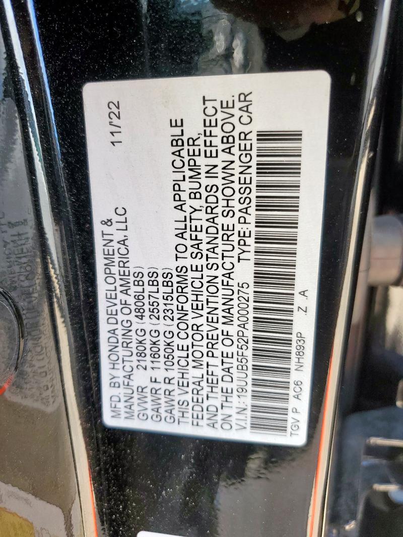 2023 ACURA TLX TECH A - 19UUB5F52PA000275