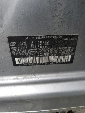 2022 SUBARU IMPREZA PR 4S3GKAV66N3610888
