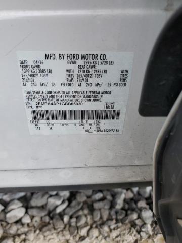 2016 FORD EDGE SPORT 2FMPK4AP1GBB65930