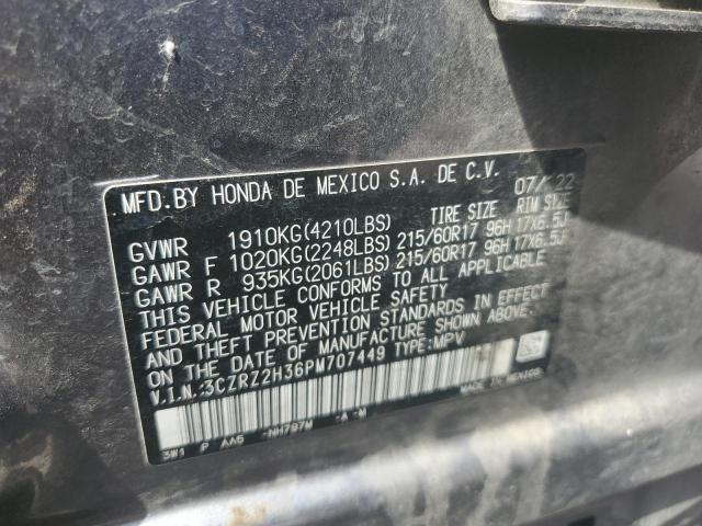 2023 HONDA HR-V LX 3CZRZ2H36PM707449