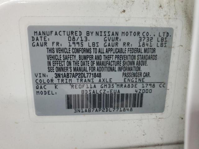 2013 NISSAN SENTRA S - 3N1AB7AP2DL771848