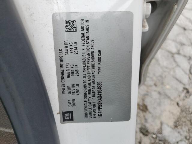 2016 BUICK VERANO 1G4PP5SK4G4104835
