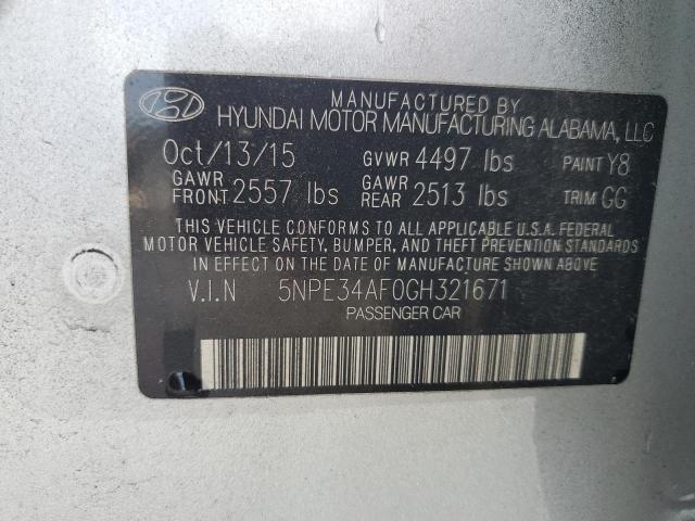2016 HYUNDAI SONATA SPO 5NPE34AF0GH321671