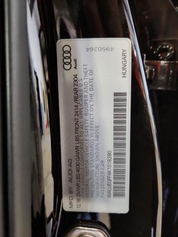 2019 AUDI A3 PREMIUM WAUJEGFF4K1018280