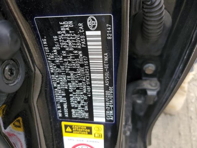 2016 TOYOTA CAMRY LE 4T4BF1FK3GR581617