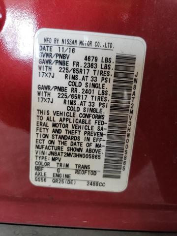 2017 NISSAN ROGUE S - JN8AT2MV3HW005865