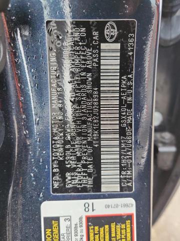 2018 TOYOTA AVALON XLE 4T1BK1EB2JU288984