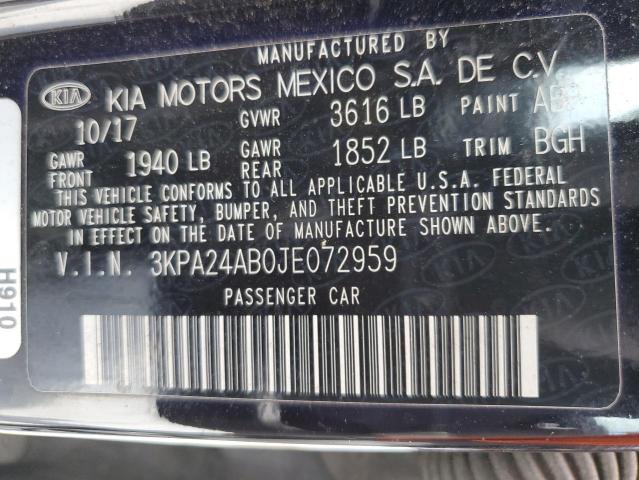 2018 KIA RIO LX 3KPA24AB0JE072959