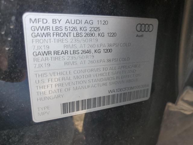 2021 AUDI Q3 PREMIUM - WA1DECF33M1053954