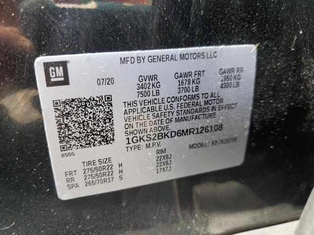 2021 GMC YUKON SLT 1GKS2BKD6MR126108